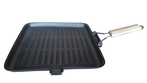 PLANCHA FUNDICION REYSOL GRILL CUADRADA 28 X 28 CON ASA COD. JT64W A2328.1