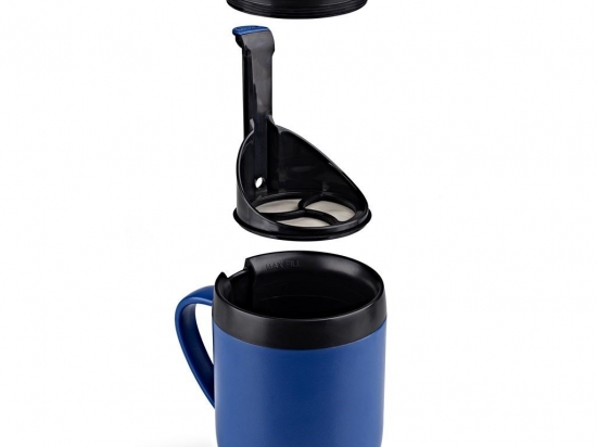 JARRO TERMICO ZYLISS TRAVEL MUG DOBLE PARED AZUL PRENSA FRANCESA COD. E990003