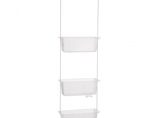 ORGANIZADOR DUCHA PRIMANOVA PLAST/ACERO INOX. PARA COLGAR BARROTE 95 X 20 X 10 COD. 512082