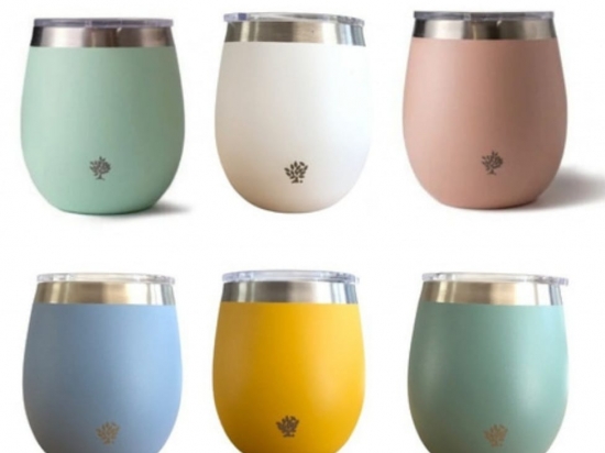 MATE PAMPERO ACERO INOX CON TAPA (todos los colores)