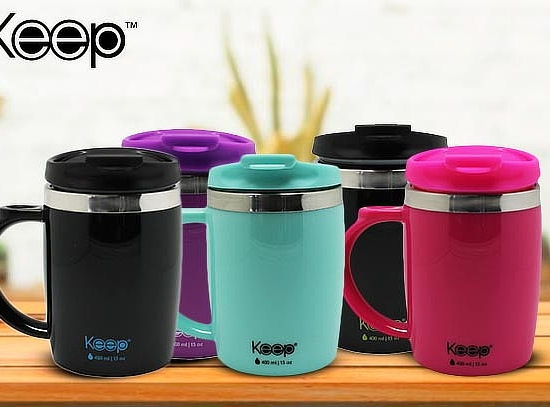 VASO TERMICO KEEP TAZA MODELO CLASSIC MUG 400 ML. COD. 4359