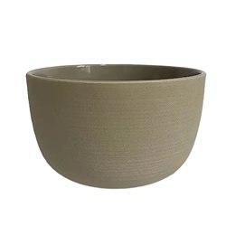 Bols Cerámica Marca  SELECTA Color BEIGE Medidas; 13 cms. diametro x 8 cms. de alto Cod. 2871073