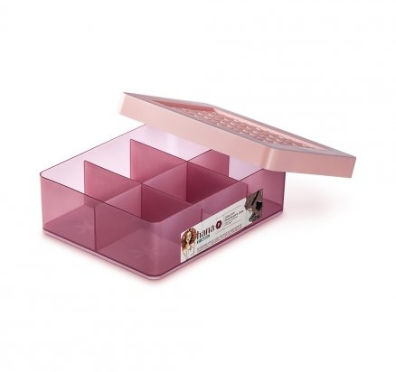 CAJA ORGANIZADOR HANNA CON DIVISIOINES 15,5 X 20 X 6,2 COD. OR84102