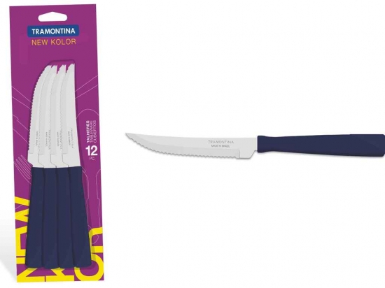 CUCHILLO TRAMONTINA NEW KOLOR AZUL 23160/914 C/U