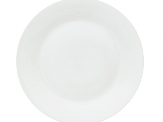 PLATO CERAMICA SELECTA BLANCO POSTRE 18 CMS. COD. 276003