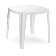 MESA PVC CUADRADA APILABLE MODELO TAVOLO 75 X 75