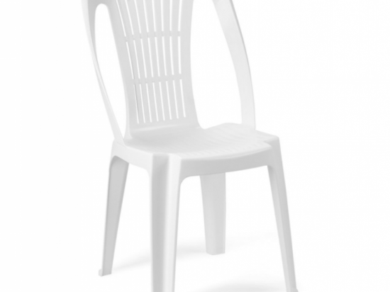 SILLA PVC MOR BISTRO SIN APOYA BRAZOS COLOR BLANCO COD. 15151103