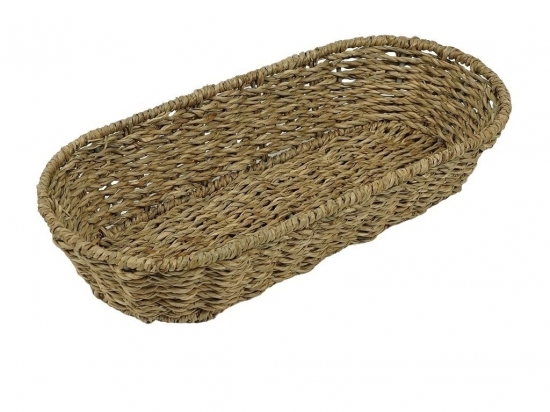 PANERA CESTA CANASTO SELECTA OVAL 32 X 15 X 7 FIBRAS NATURALES TIPO RATAN COD. 584007