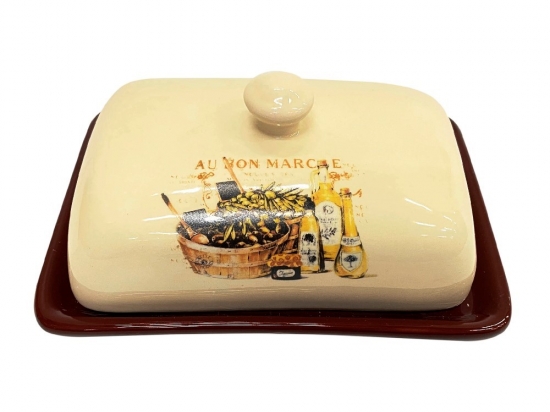 MANTEQUERA CERAMICA CON DISEÑO COD. HA3060