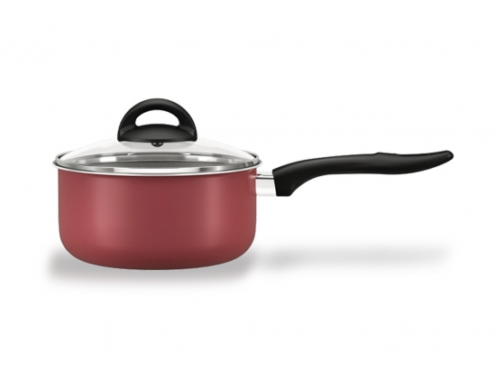 CACEROLA BRINOX CHILLI TEFLON  20 CMS. X 10 ALTO 2,6 LTS. TAPA VIDRIO APTO VITROCERAMICA  COD. 7015/362