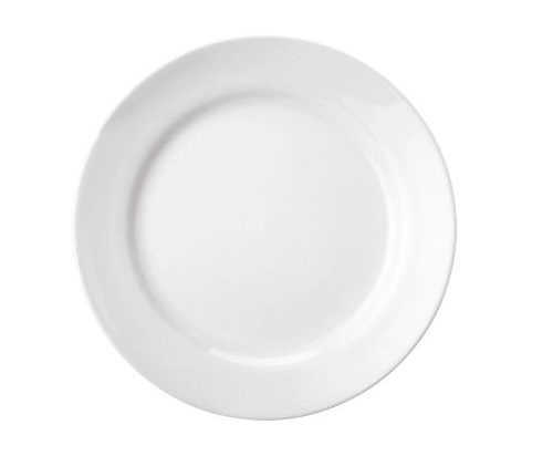 PLATO CERAMICA BLANCA MARCA SCHMIDT 18 CMS. DIAMETRO POSTRE COD. 00175-019007