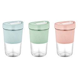 VASO SELECTA RENGA ACRILICO CON TAPA Y SILICONA  600 ML 141007