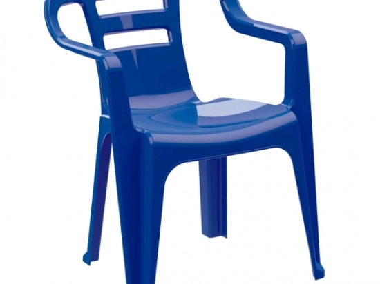 SILLA PVC MOR FLOW CON APOYA BRAZOS AZUL 1184