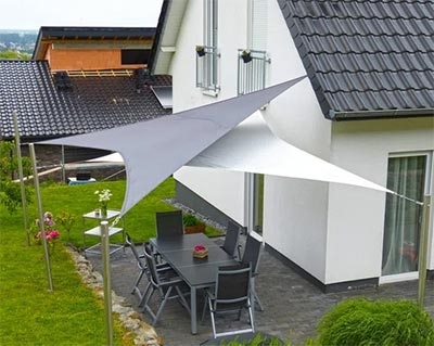 TOLDO VELA TRIANGULAR COLOR BEIGE 2 X 2 X 2 COF. 6453