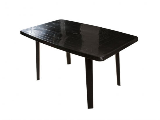 MESA PVC FLORENCIA WENCO COLOR NEGRO 138 X 82 X 73 COD. 9941NE