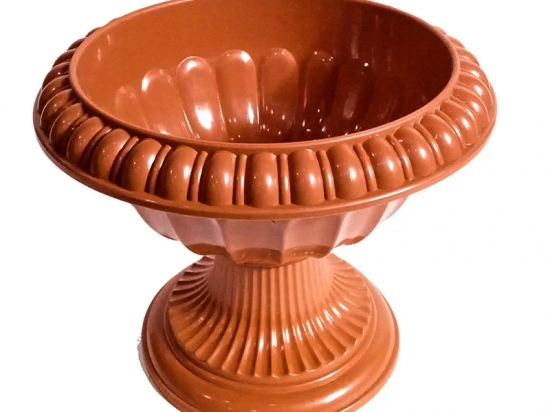 MACETA JARDIN PLASTICO J&G FORMA COPA COLOR TERRACOTA 32 X 26  COD. GR1345