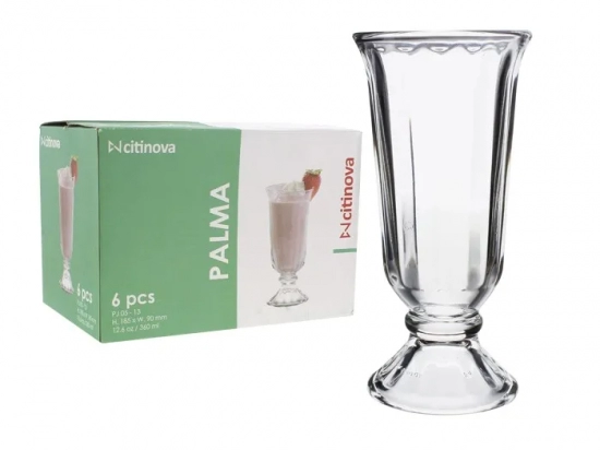 COPA VIDRIO CITINOVA MODELO: PALMA 370 ML. CAJA X 6 COD. 421079