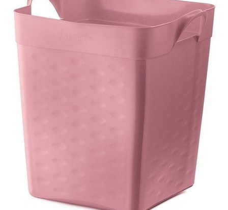 CANASTO PLASTICO SAN REMO FLEXIBLE 18 LTS. COLOR ROSA COD. SR1918