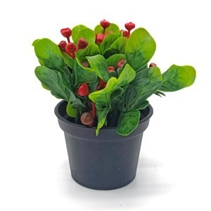 PLANTA  ARTIFICIAL CON BAYAS ROJAS COD. HF0313