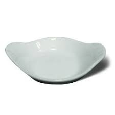 RAMEQUIN SELECTA CERAMICA BLANCA CON ASAS 9 X 7.5 X 2 CM 154197