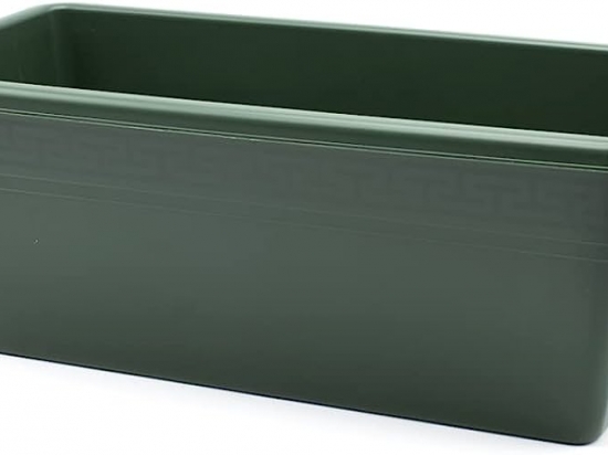 MACETA JARDINERA PLASTICA VERDE SIN PLATO 40 X 16 X 15 COD. 1504