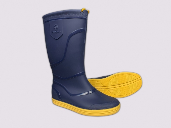 BOTA GOMA PAMPERO NAUTILUS MARINO AMARILLO NUMEROS DEL 40 AL 47