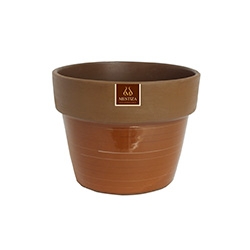 MACETA JARDIN CERAMICA GRETA MORENA 14 X 10 CM DE ALTO MZ3049