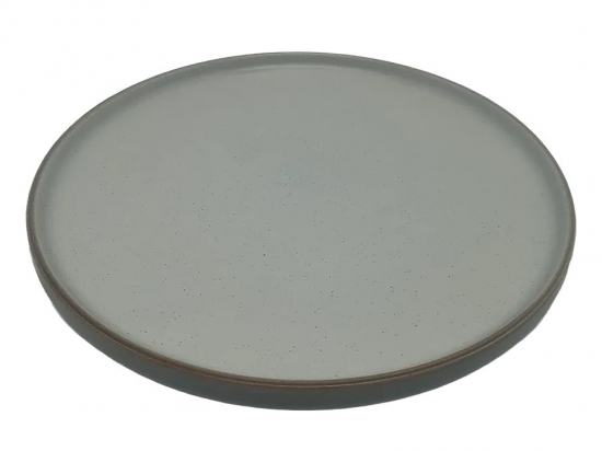 PLATO CERAMICA SELECTA BORDE RECTO 27 CMS. BEIGE/AZUL COD. 2871095