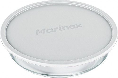 ASADERA MARINEX REDONDA 2400 ML.  CON TAPA SILICONA COD. 6495