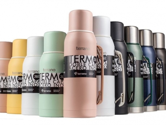 TERMO TERRANO 750 ML + TAPON DE REGALO(todos los  colores)