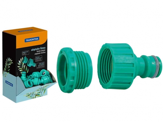 ADAPTADOR JARDIN CONEXION CANILLA ROSCA 3/4 Y 1/2 TRAMONTINA