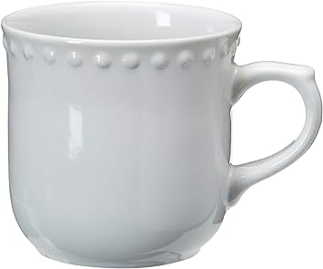 TAZA CERAMICA SELECTA MODELO MAUVE  COLOR BLANCO 290 ML. COD. C317070