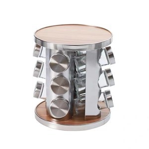 ESPECIERO GIRATORIO SOBRE MESADA X 12 CON SOPORTE METAL COD. HA4005 / W499