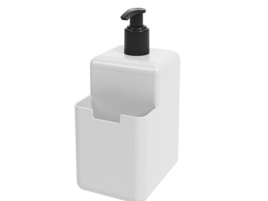 DISPENSADOR JABON LIQUIDO PARA BAÑO COZA PLASTICO 1/2 LT. COD. 17008 BLANCO COD. /0007 NEGRO COD. /0008 ROJO COD. /0465