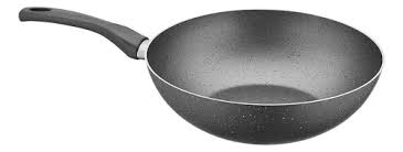 Sarten Wok Marca PAPILLA Medidas 28 cms. x 7,8 cms. de Alto Cap. 3,3 lts. Apto para Induccion Granito Effect Modelo TAVA Cod. FRDI-W28