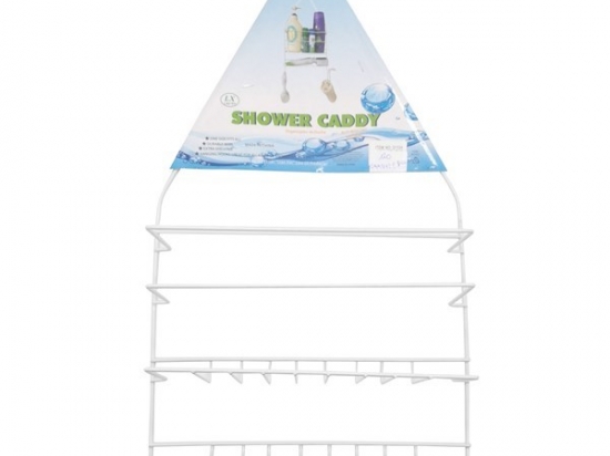 ORGANIZADOR COLGAR METAL REVESTIMIENTO BLANCO 2 ESTANTES 25 X 42 COD. G1104