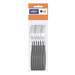 TENEDOR ITAPARICA GRIS X 12 PIEZAS 19 CM 6102/430