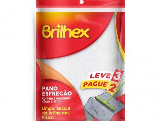 Paño de Piso Marca BRILEHX Pack x 3 Medidas, 40 x 67 Cod. G2582