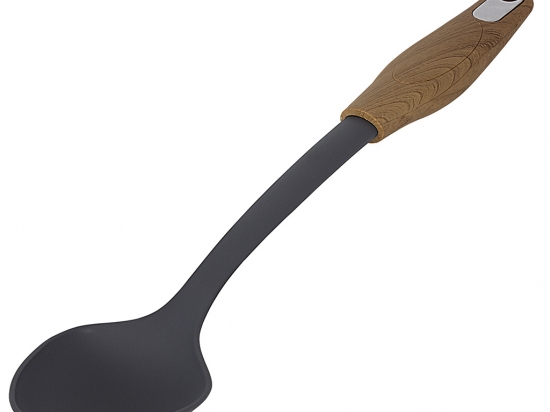 Cuchara Servir Plástico Marca FREE COOK Mango Simil Madera Medidas; 36 cms. de largo 7 cm. de ancho Cod. FC7673/OKR-006