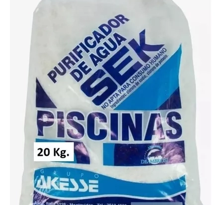 SAL PARA PISCINA SEK 20 KILOS