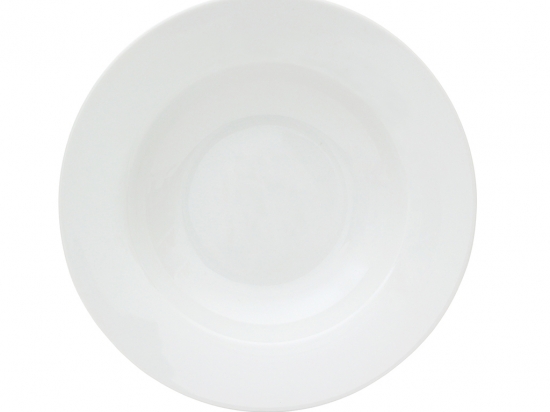 PLATO DE MESA HONDO CERAMICA BLANCO SELECTA 23 CMS. COD. 276004