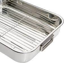 ASADERA BETTASUL ACERO INOX CON REJILLA 31.5 X 23.5 X 5.5 CM RPL-30