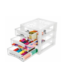 ORGANIZADOR PLASTICO ORDENE 3 CAJONES PEQUEÑOS COD. OR81200