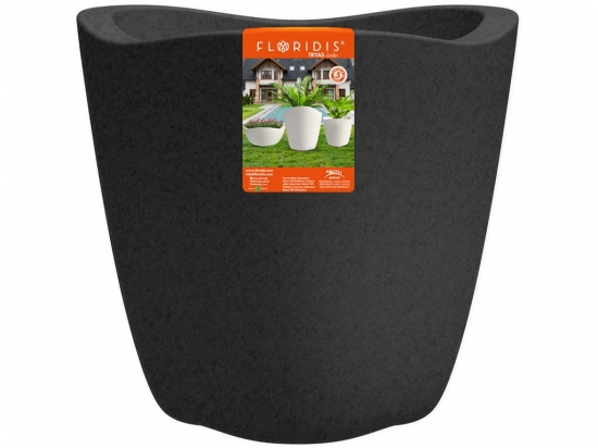 MACETA JARDIN FLORIDIS TRYAS NEGRA 36 X 42 COD. 161191