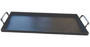 Plancha Fundición Rectangular Marca PAPALEGUAS con 2 asas Medidas; 48 X 24 cms. Cod. PAPA003