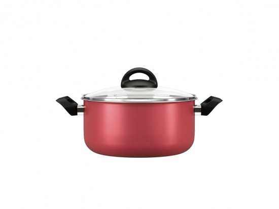 CACEROLA BRINOX CHILLI TEFLON 22 X 11 3,5 LTS. TAPA VIDRIO APTO VITROCERAMICA COD. 7015/364