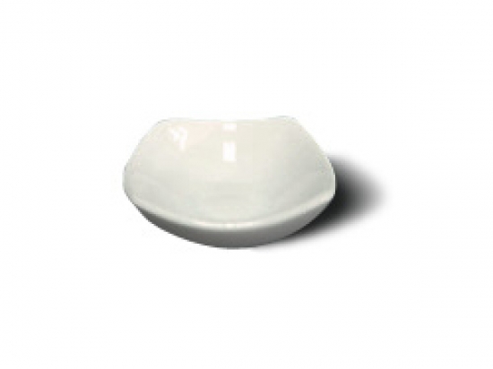 RAMEQUIN COPETINERO SELECTA SEMI CUADRADO CERAMICA BLANCA 7.5 X 3 CM 154190