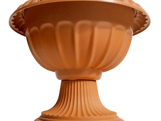 MACETA JARDIN PLASTICA J&G FORMA COPA COLOR TERRACOTA 26 X 23 COD. GR1344