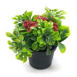 PLANTA ARTIFICIAL CON BAYAS ROJAS MEDIANAS COD. HF0311