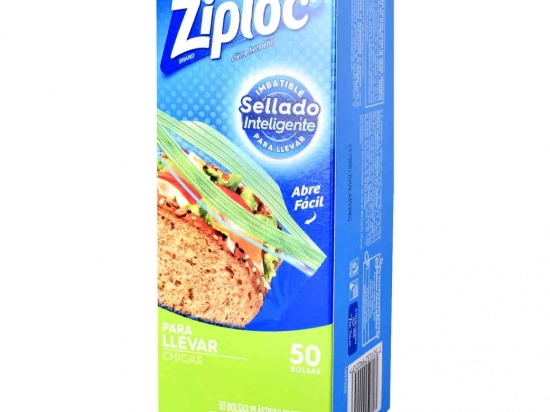 BOLSA ZIPLOC SELLADO INTELIGENTE 50 UNIDADES 16,5 X 14,9  LIBRE DE BPA COD. 317556